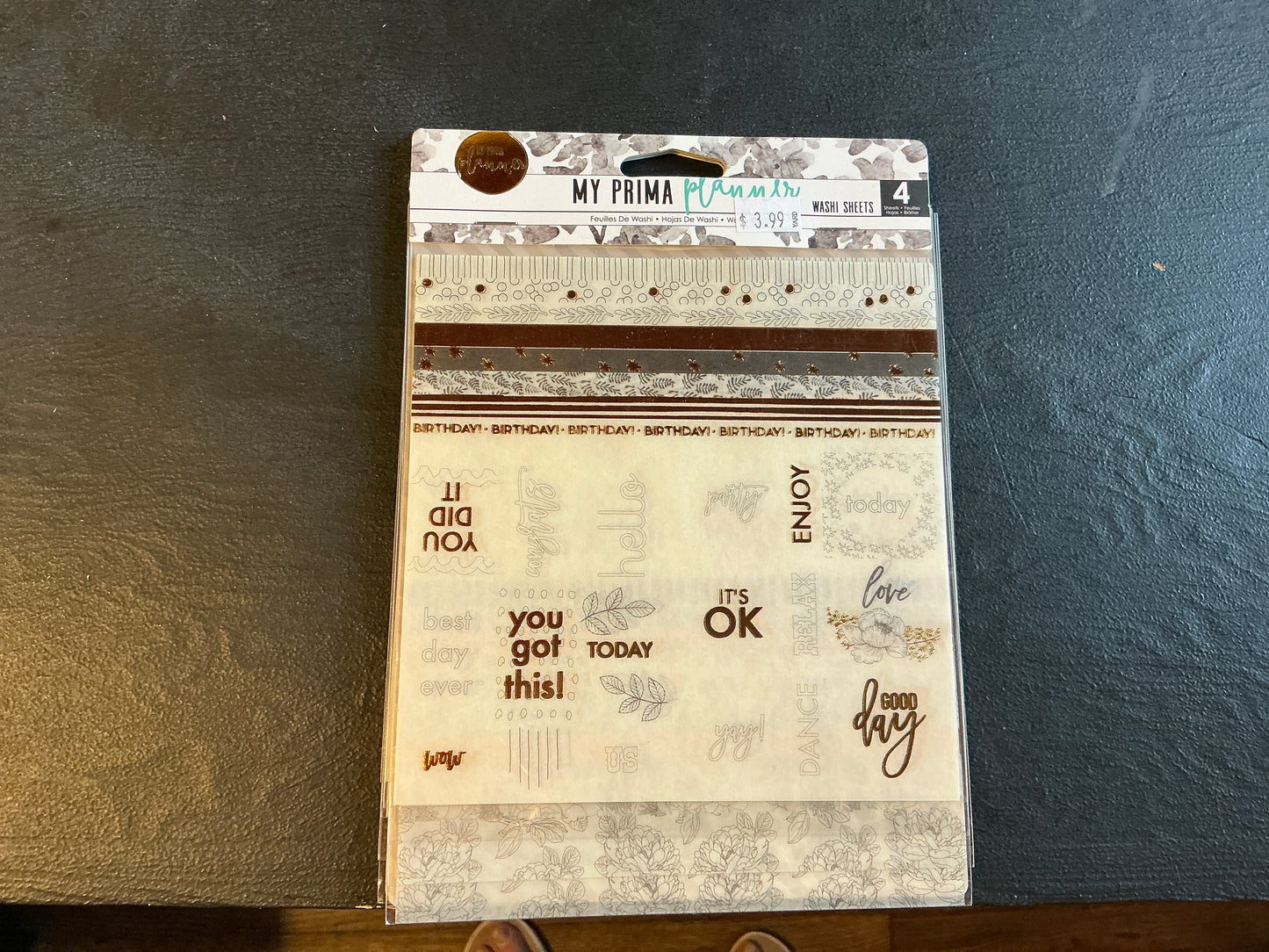 My Prima planner washi sheets