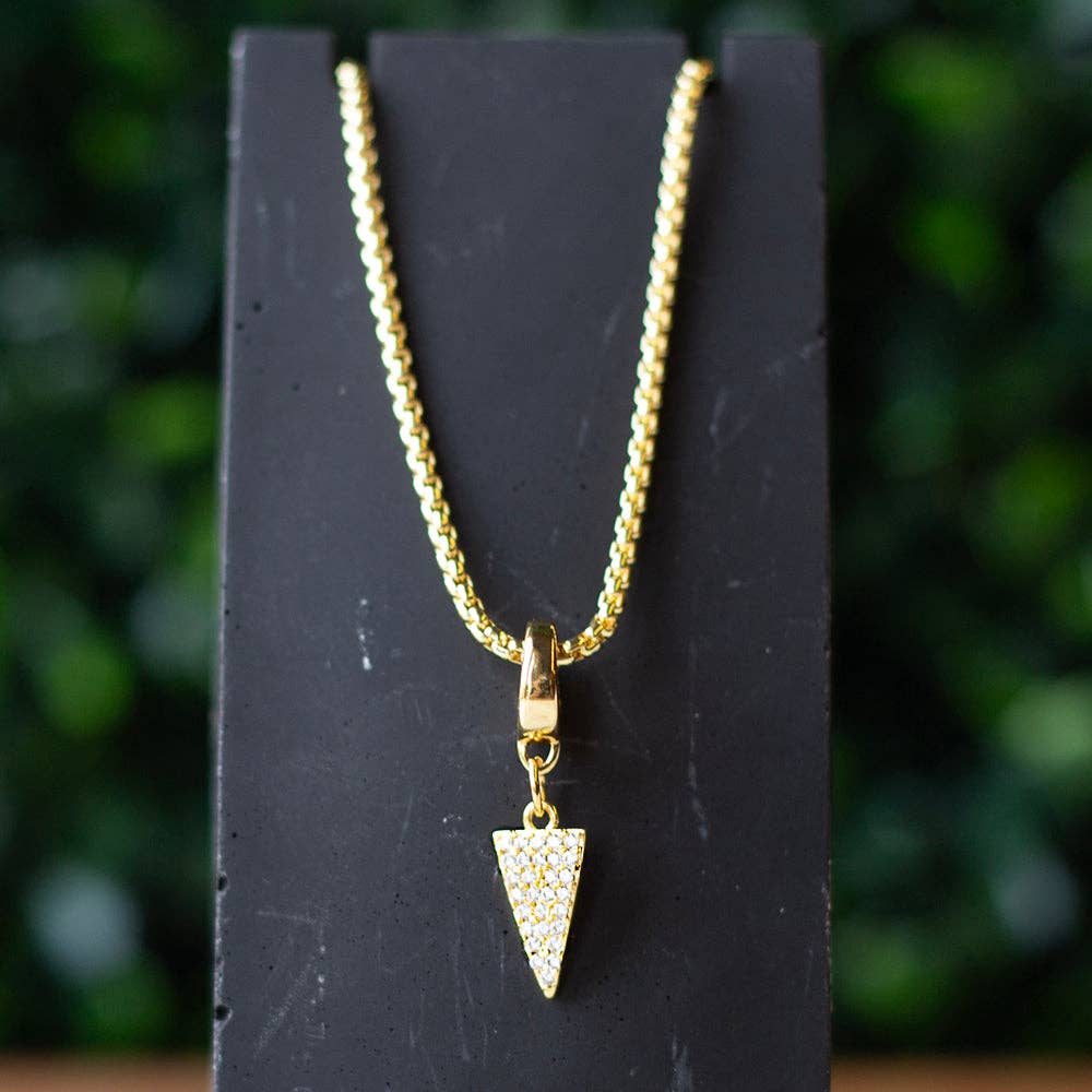 Arrow Charm, CZ | Charm Bar | Charm Necklace or Bracelet