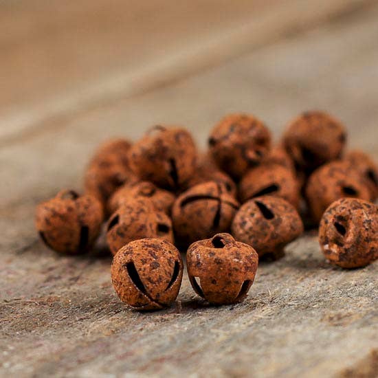 9mm Rusty Jingle Bells  - Bag of 25 Rusted Metal Bells