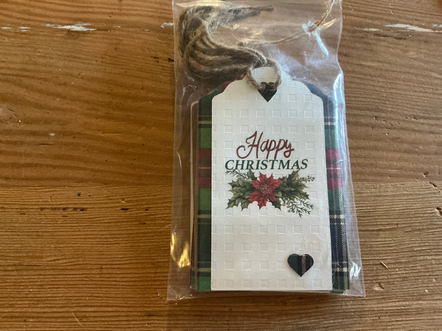 4 pk. Handmade Christmas Tags