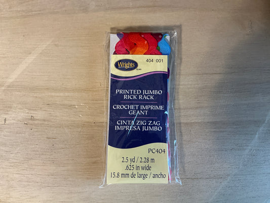 Jumbo Rick rack rainbow