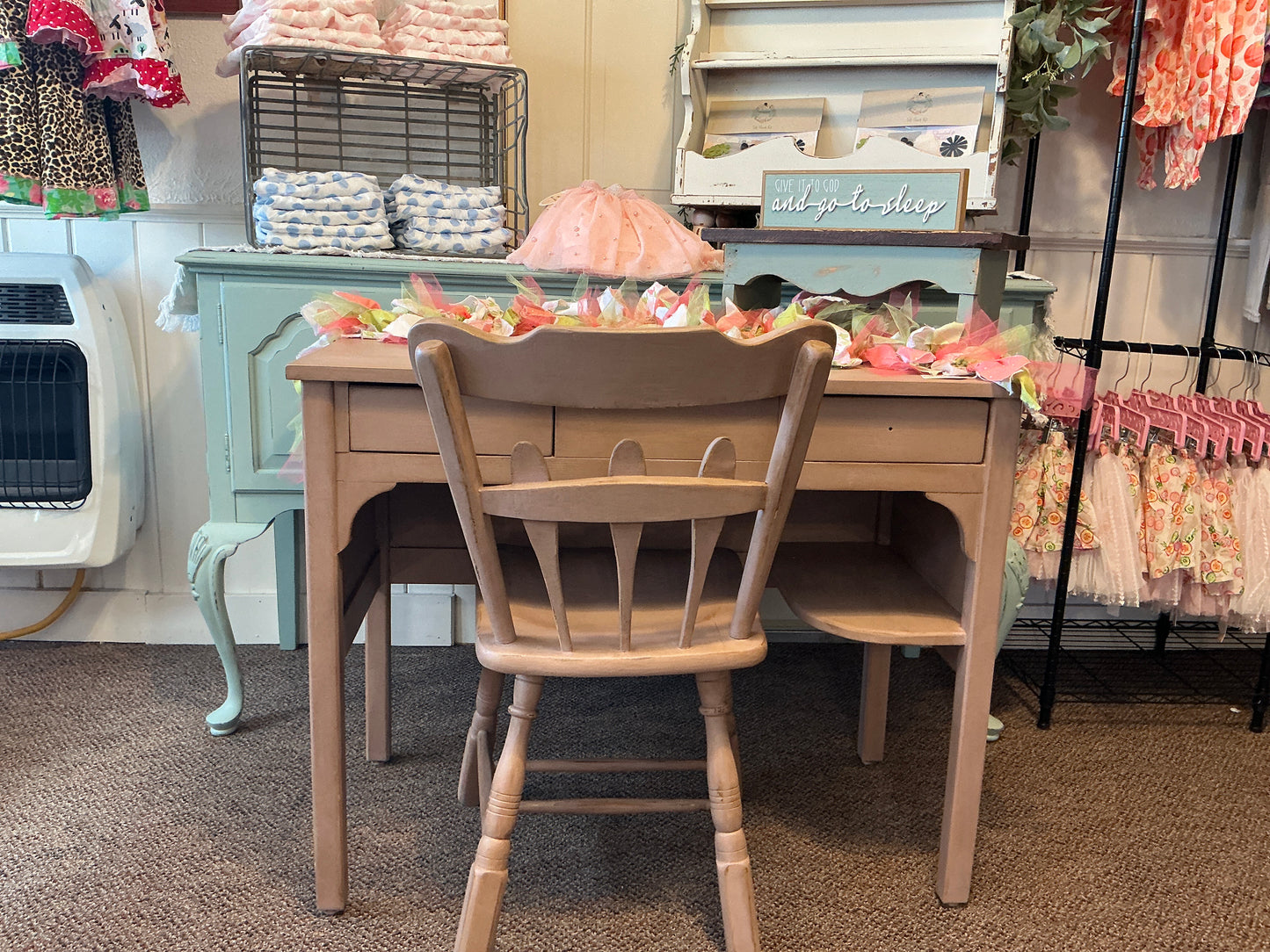 Antique Child’s Desk with Chair