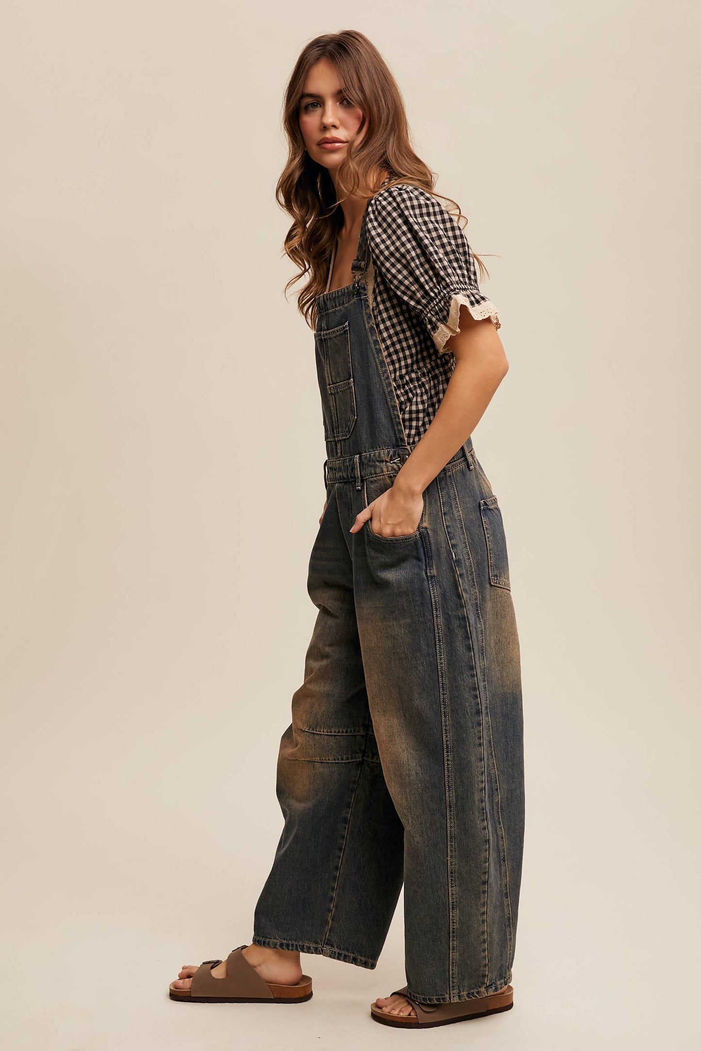 Barrel Jean Denim Overall