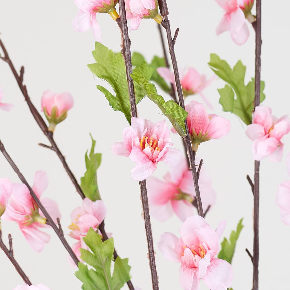 37" Artificial Pink Cherry Blossom Spring Floral Spray