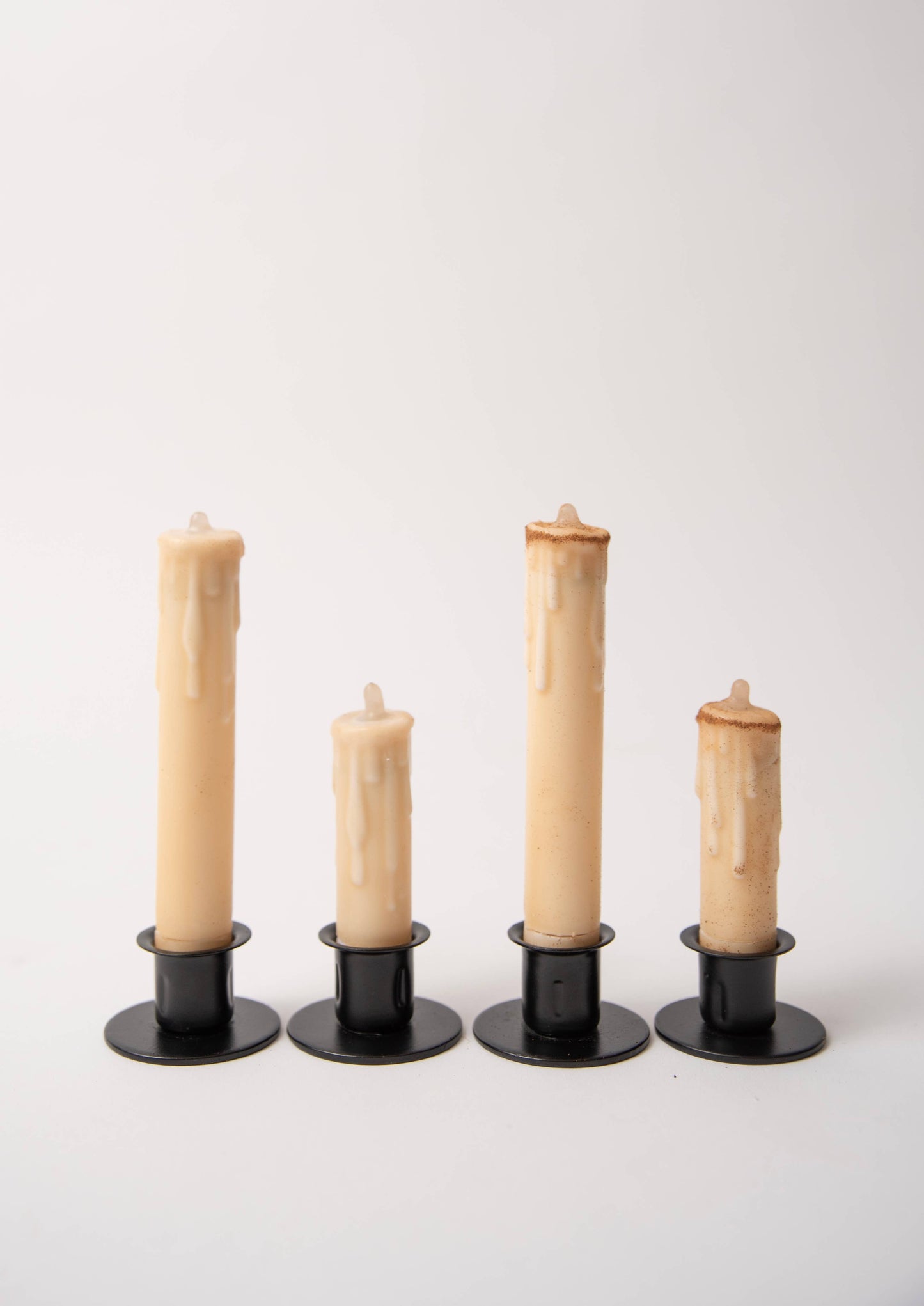 Primitive Cream LED Timer Taper Candle