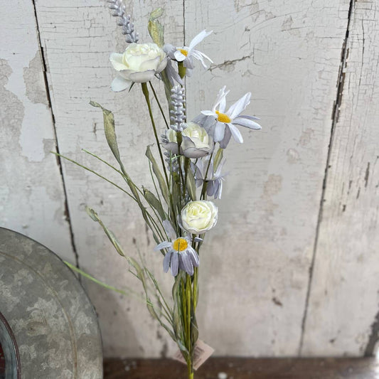 22in Purple Wildflower Spray