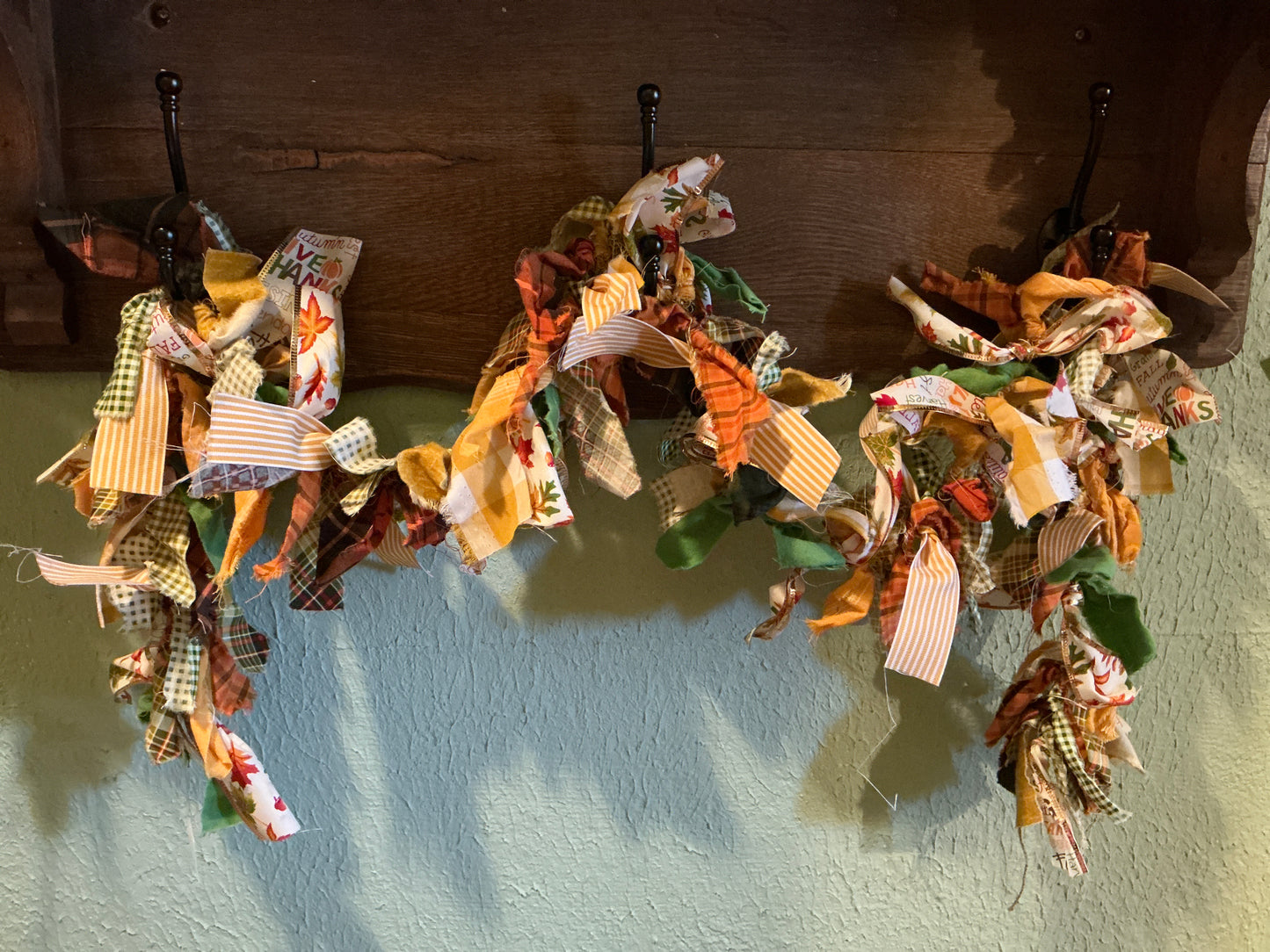 Fall fabric garlands