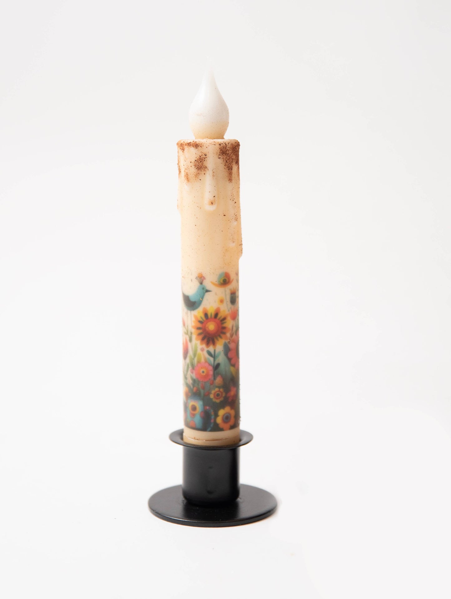 Folk Art Panorama LED Timer Taper