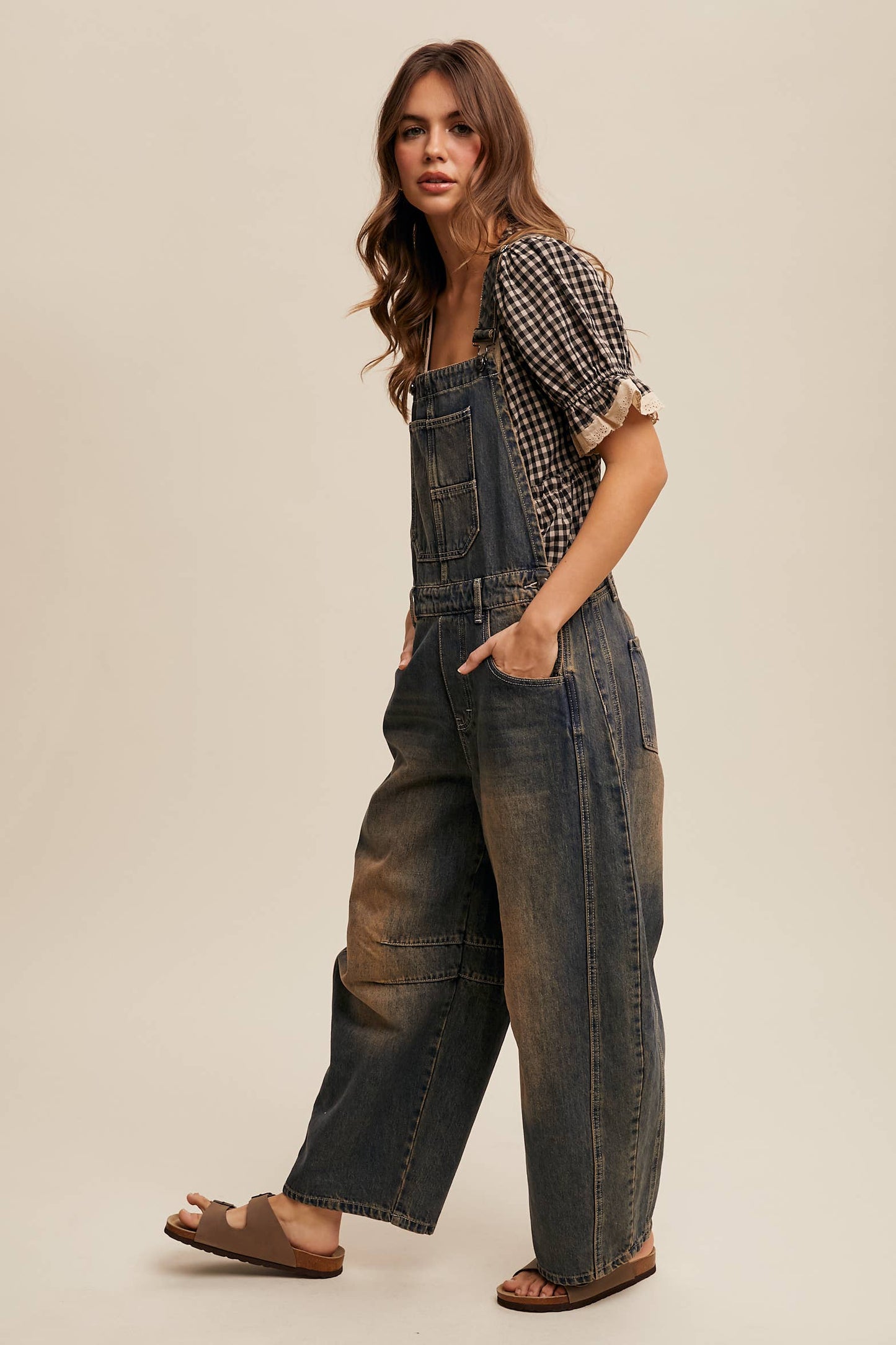 Barrel Jean Denim Overall