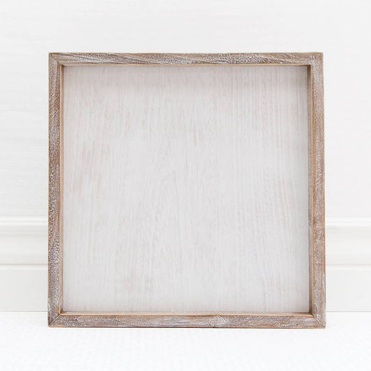 10011 - 12x12 wood framed blank sign w/removeable insert DIY