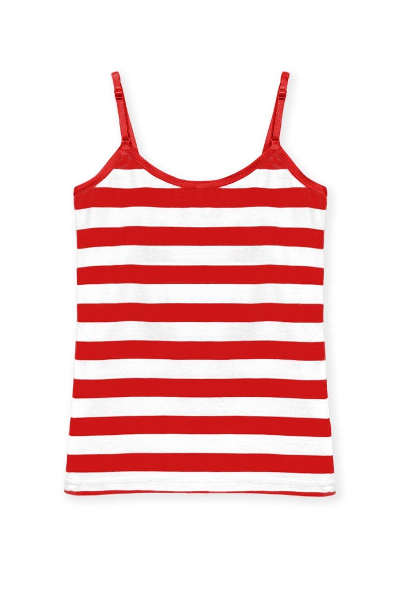 GKT-16057BB Girl's Cami Tank w/ Stripe Print