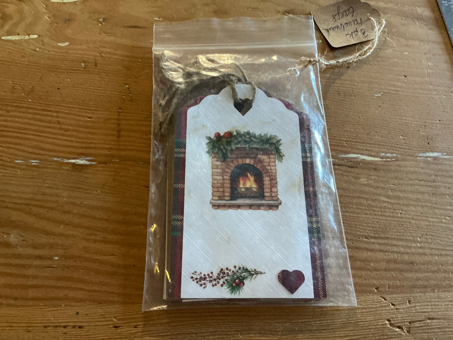 4 pk. Handmade Christmas Tags