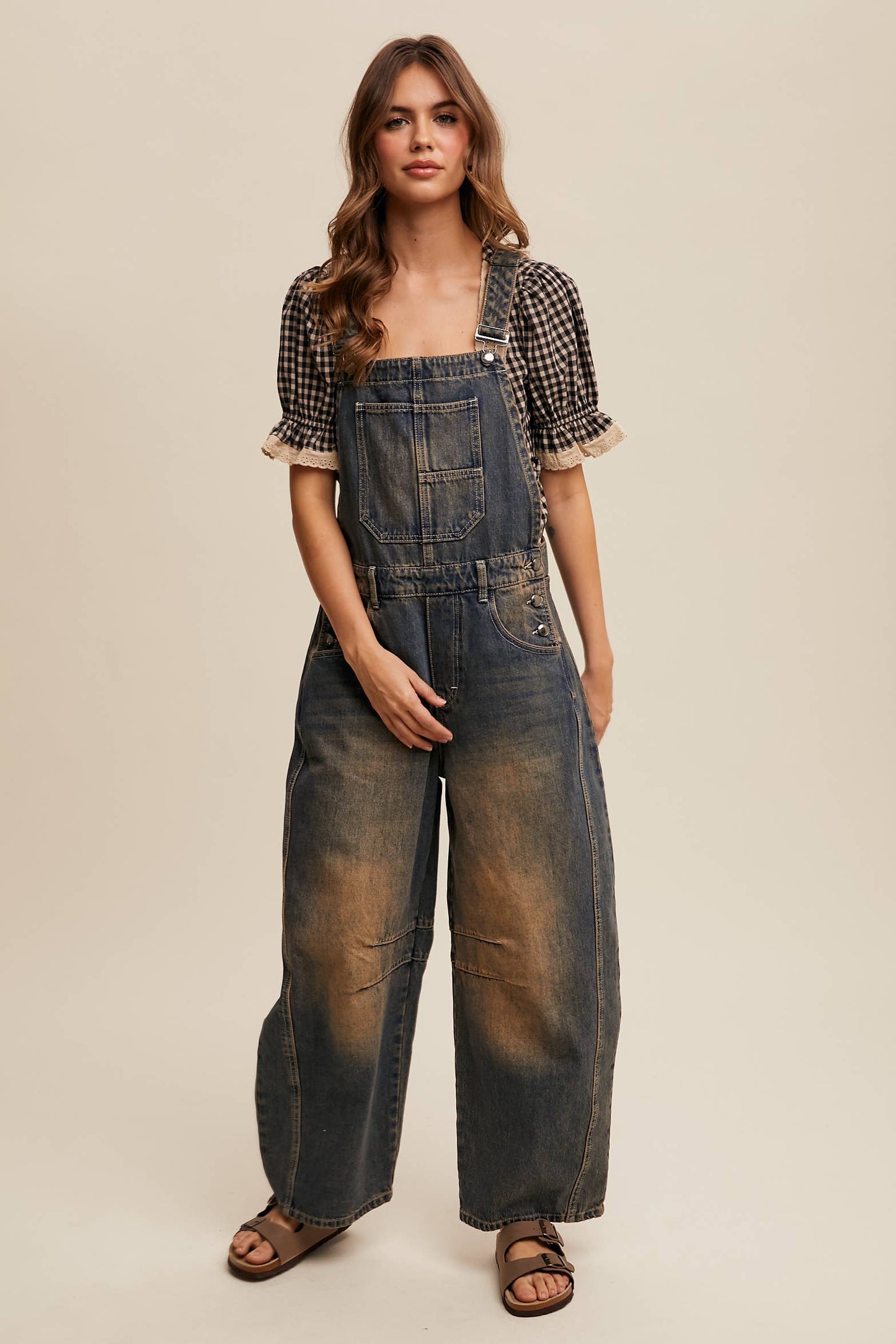 Barrel Jean Denim Overall