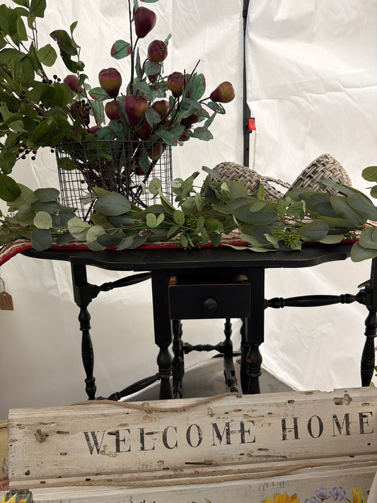 Antique Black Folding Table