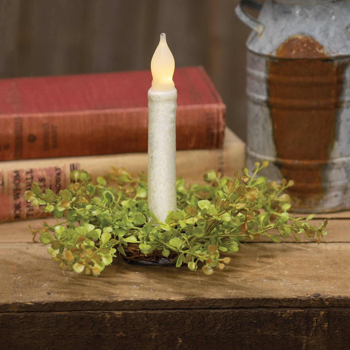 Baby's Grass Candle Ring 9" Light Green