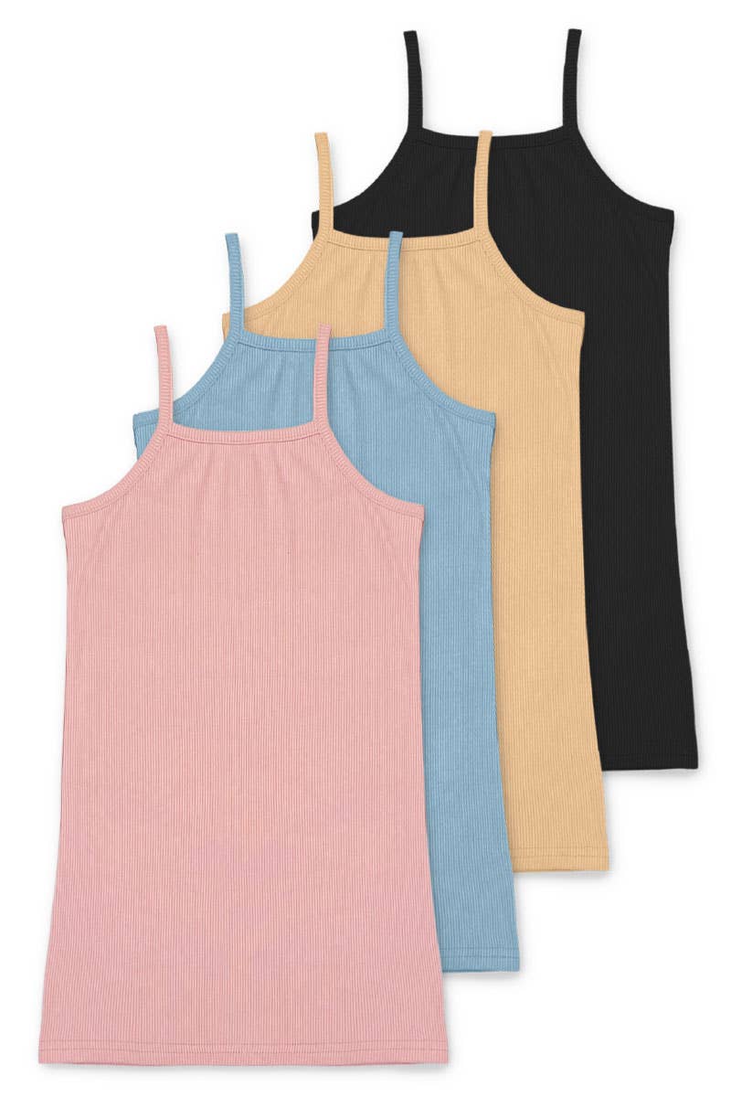 GKD-3061B Girl's Ribbed Tank Dress