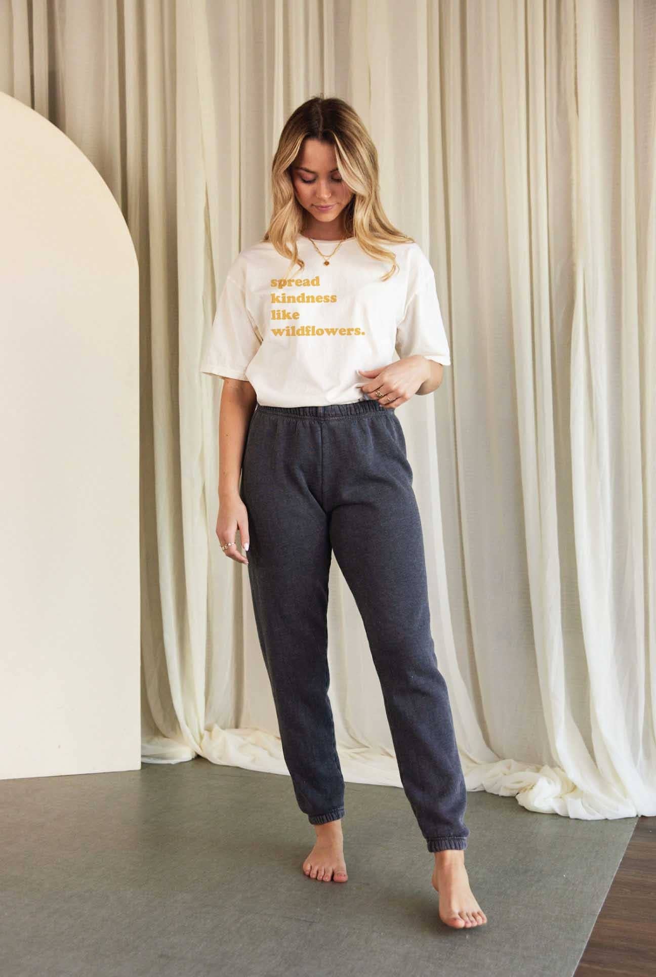 Mineral Basic Solid Sweatpants: MINERAL BLACK / MEDIUM