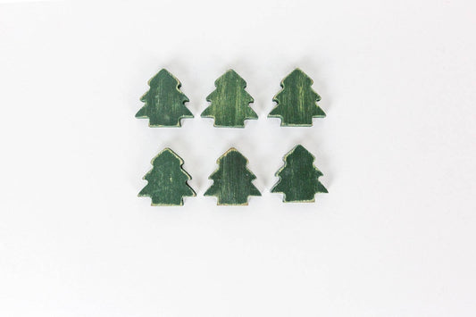 75269 - 2x2 wood s/6 (TREES) Christmas LETTERBOARD Decor