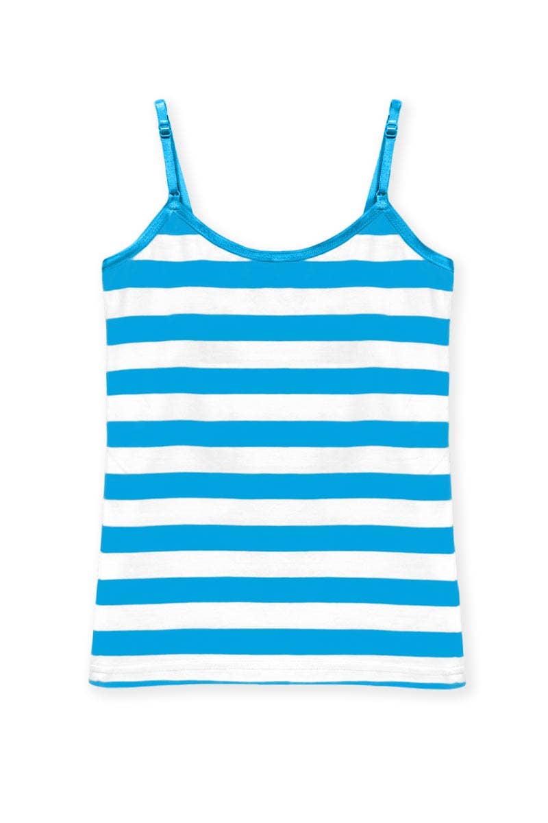 GKT-16057BB Girl's Cami Tank w/ Stripe Print
