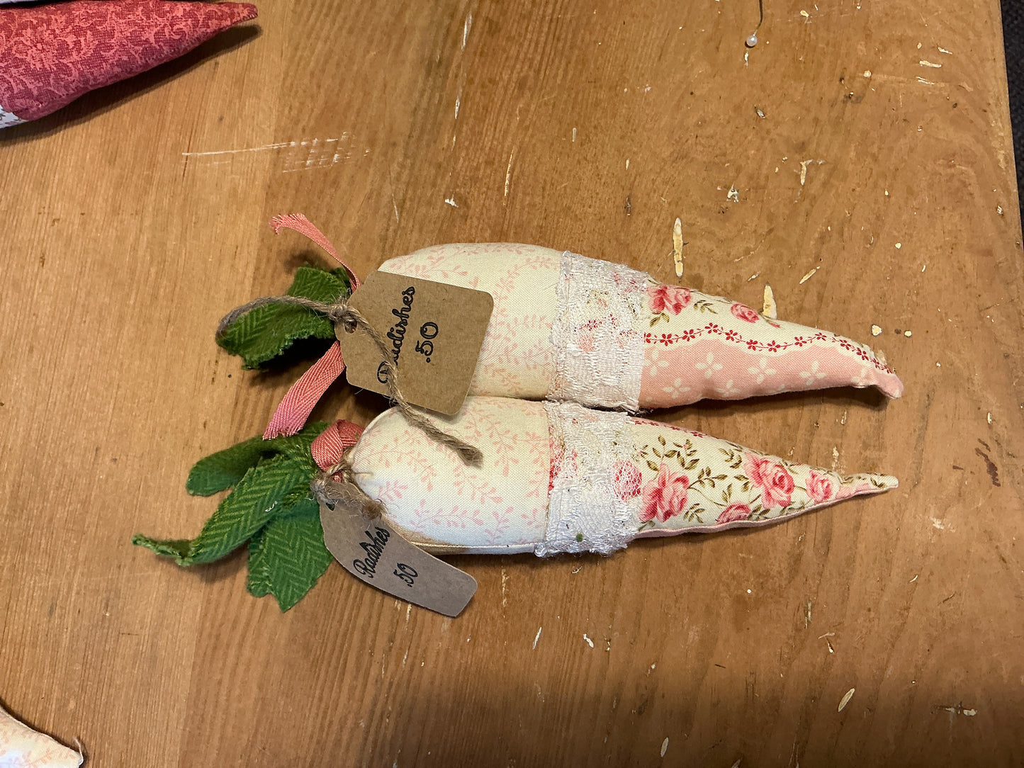 Fabric radishes