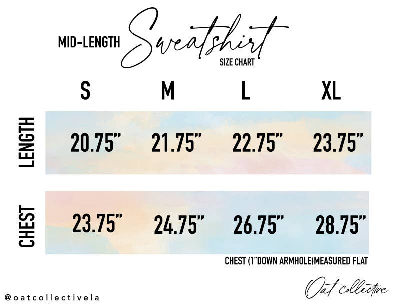 BE STRONG AND COURAGEOUS  Mid Graphic Sweatshirt