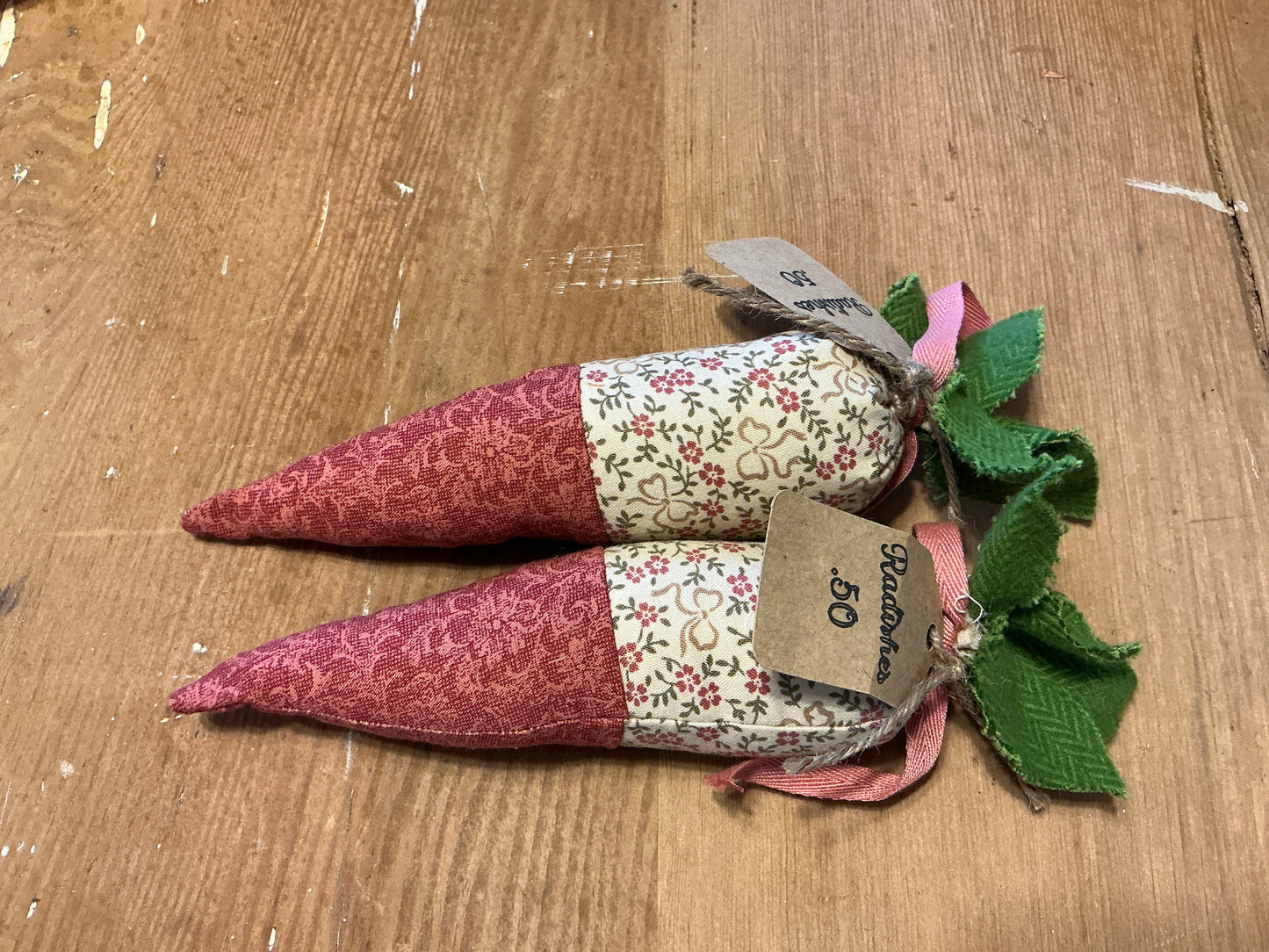 Fabric radishes