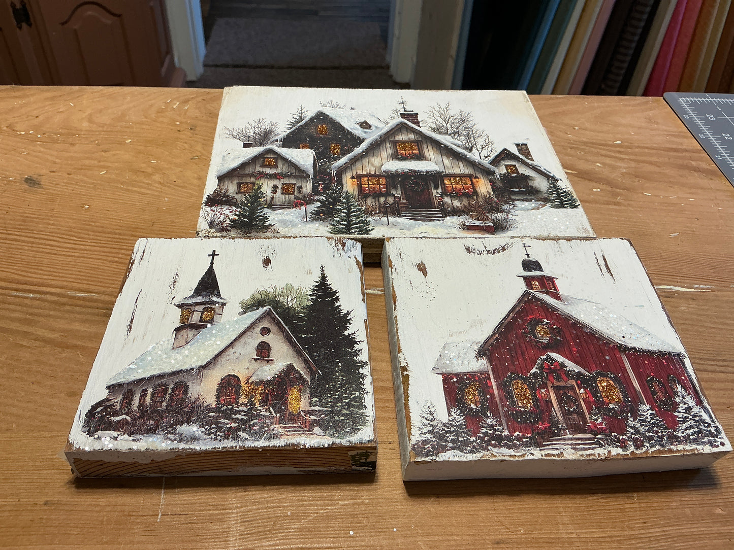 Christmas Block Village