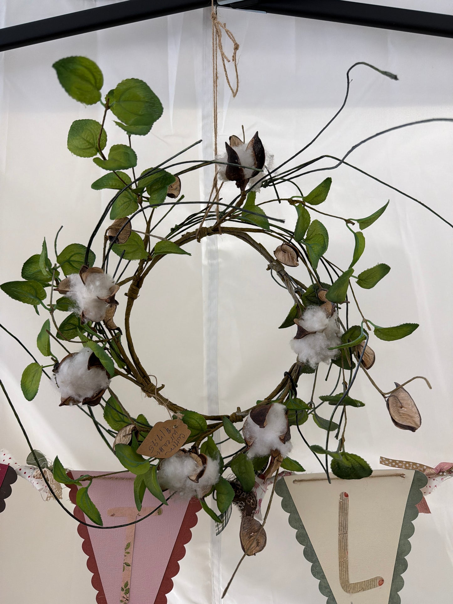 Cotton wreath