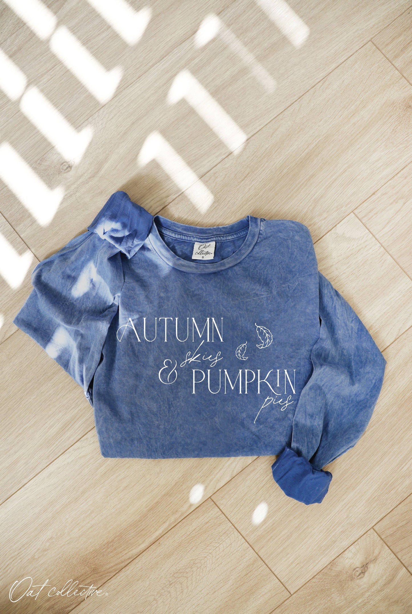 AUTUMN SKIES  Mineral Washed Long Sleeve Graphic