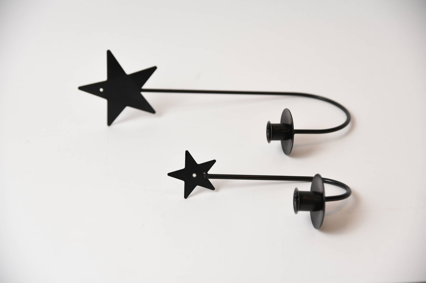 Iron Sconce Taper Holder with Star