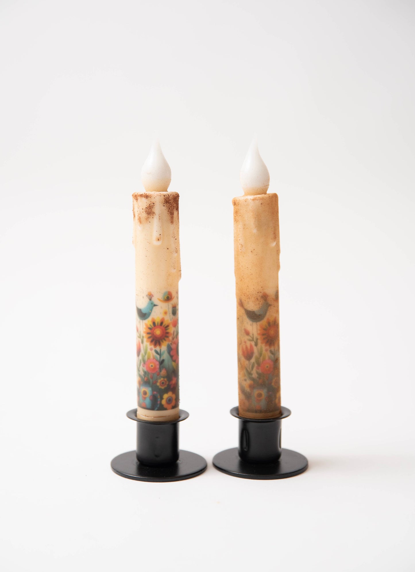 Folk Art Panorama LED Timer Taper