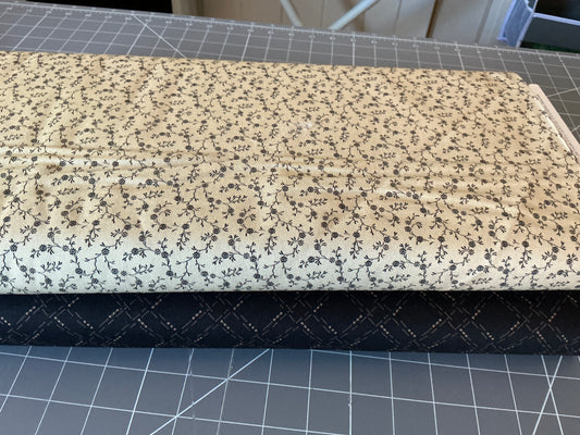 Tossed sprigs tan 105D