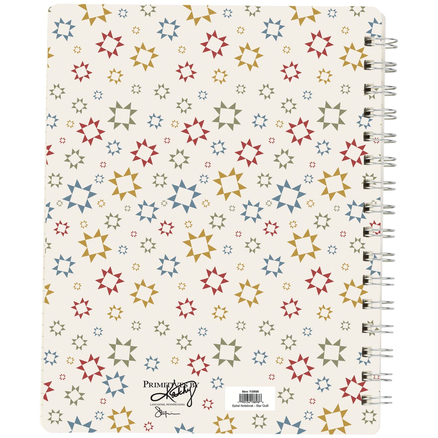 Star Quilt Spiral Notebook