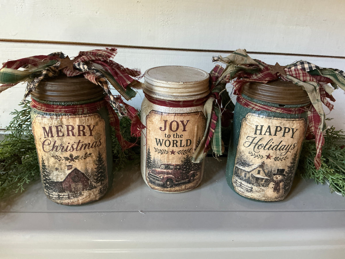 Christmas Ball Jars