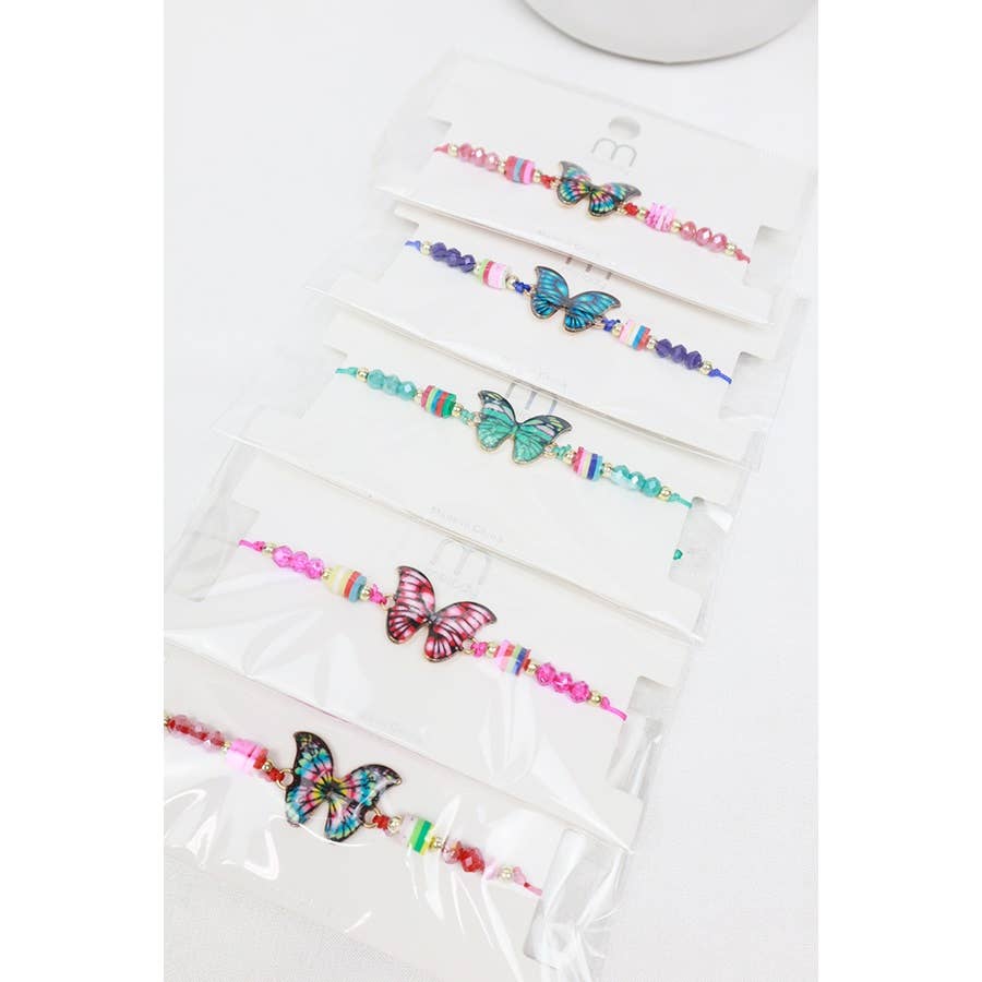 Butterfly String Adjustable Bracelet