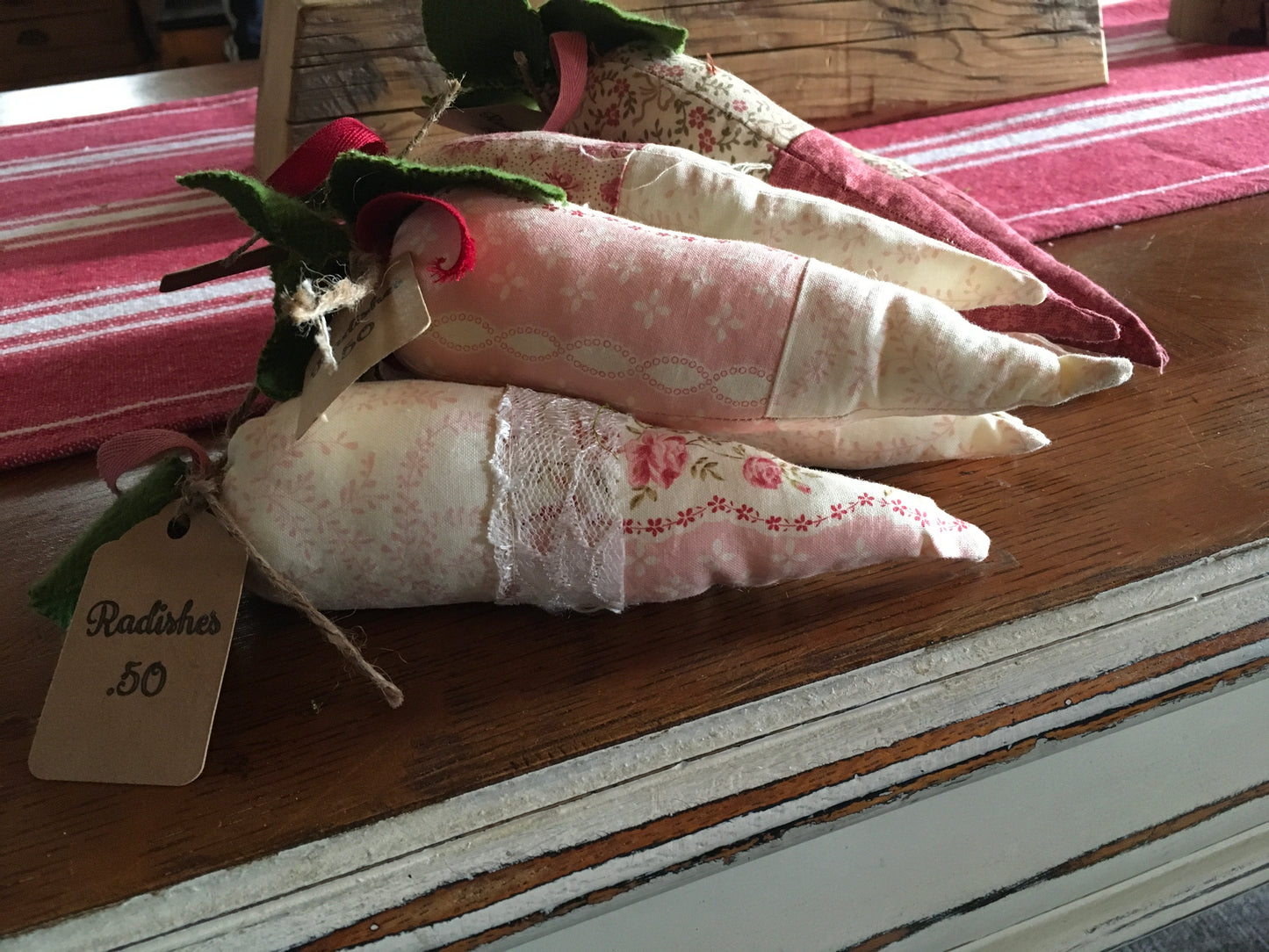 Fabric radishes