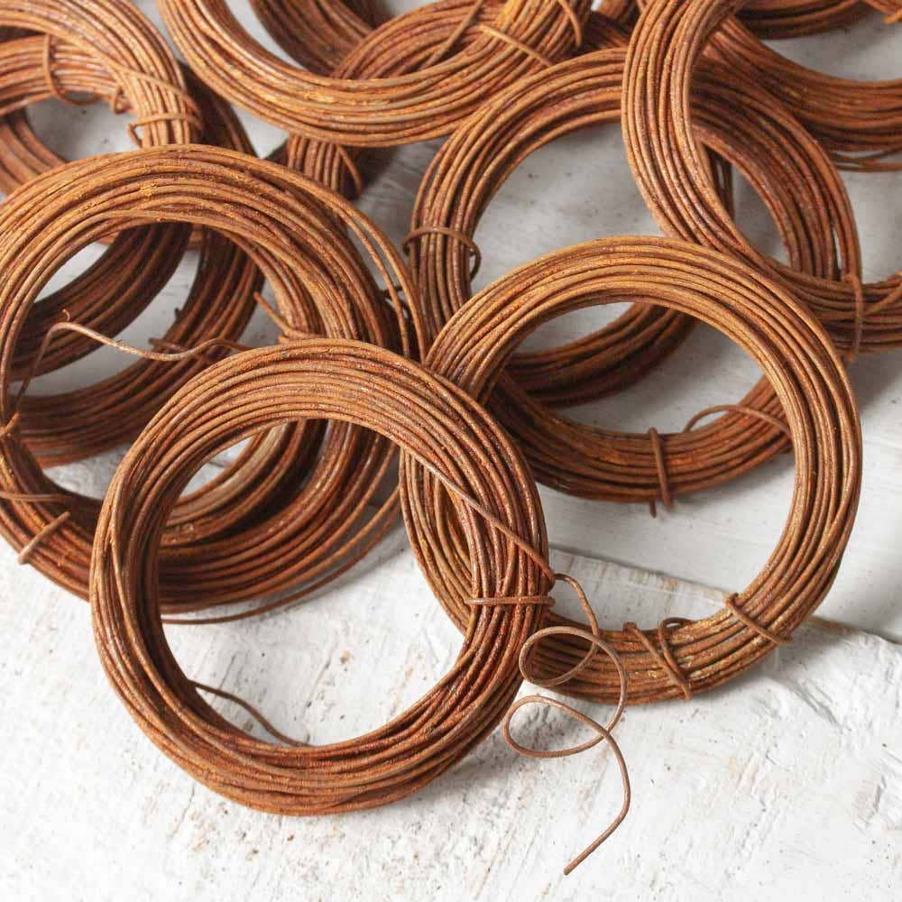 20 Gauge Rusty Tin Craft Wire (25 rolls each 30 feet long)