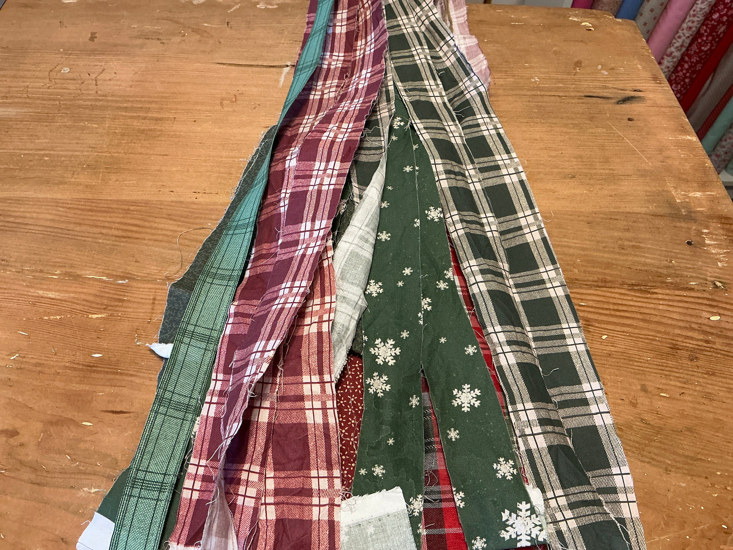 Christmas fabric garland (pre-pack)