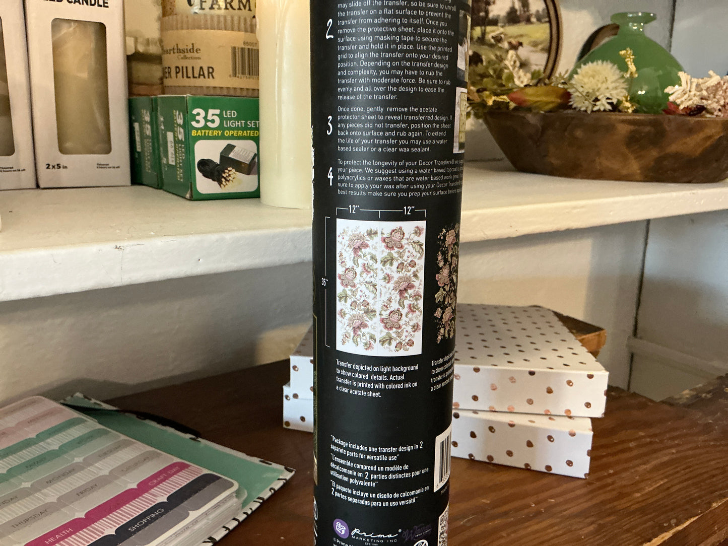 Boho paisley transfer