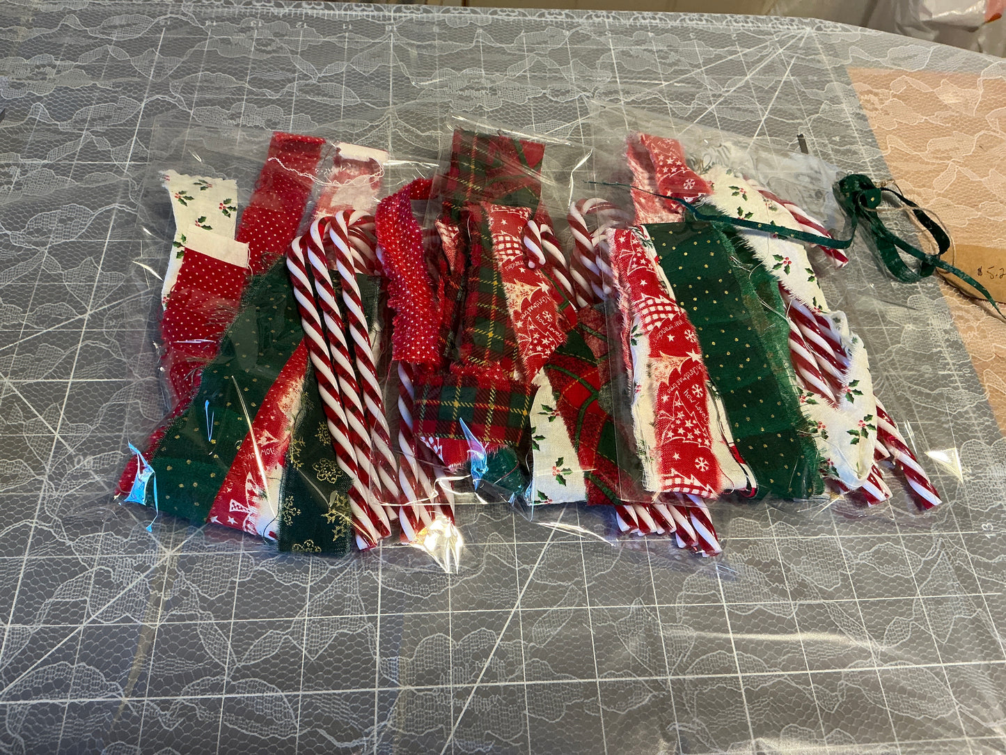 DIY fabric Candy Cane