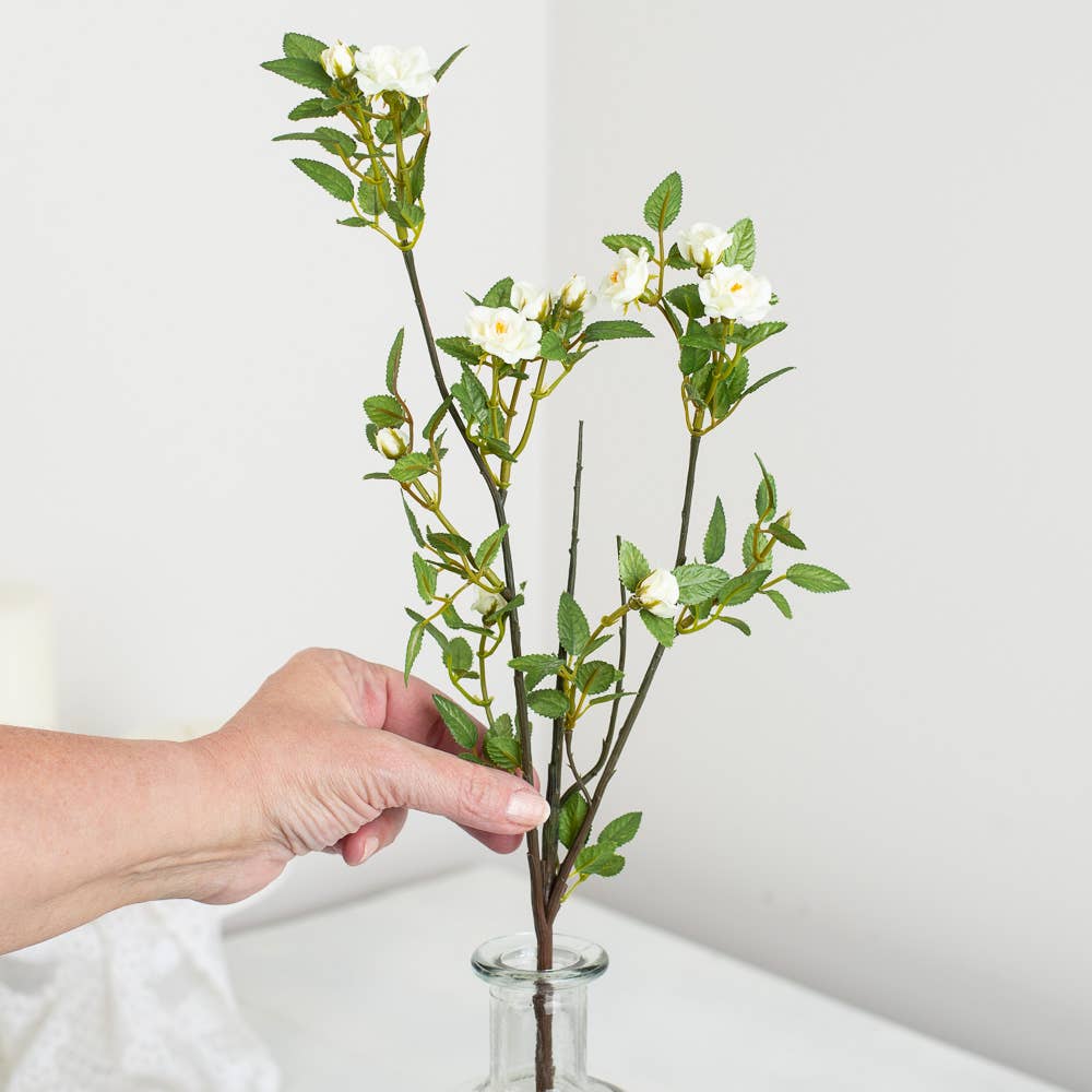 23" Artificial Dwarf  Starina Rose Stem - Select Color