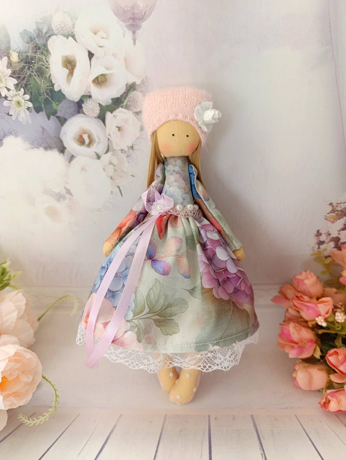 Kaitlyn Doll, Handmade Doll, Cloth Doll, Fabric Doll,