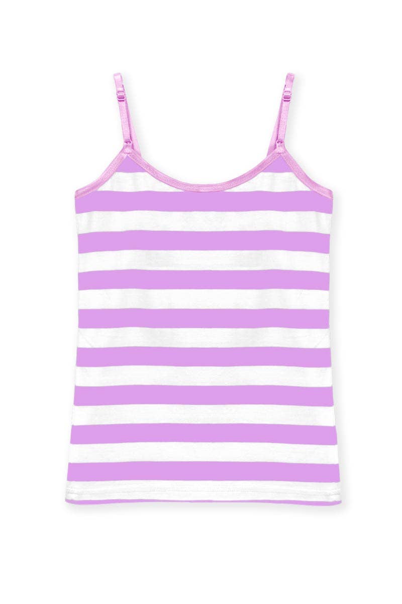 GKT-16057BB Girl's Cami Tank w/ Stripe Print