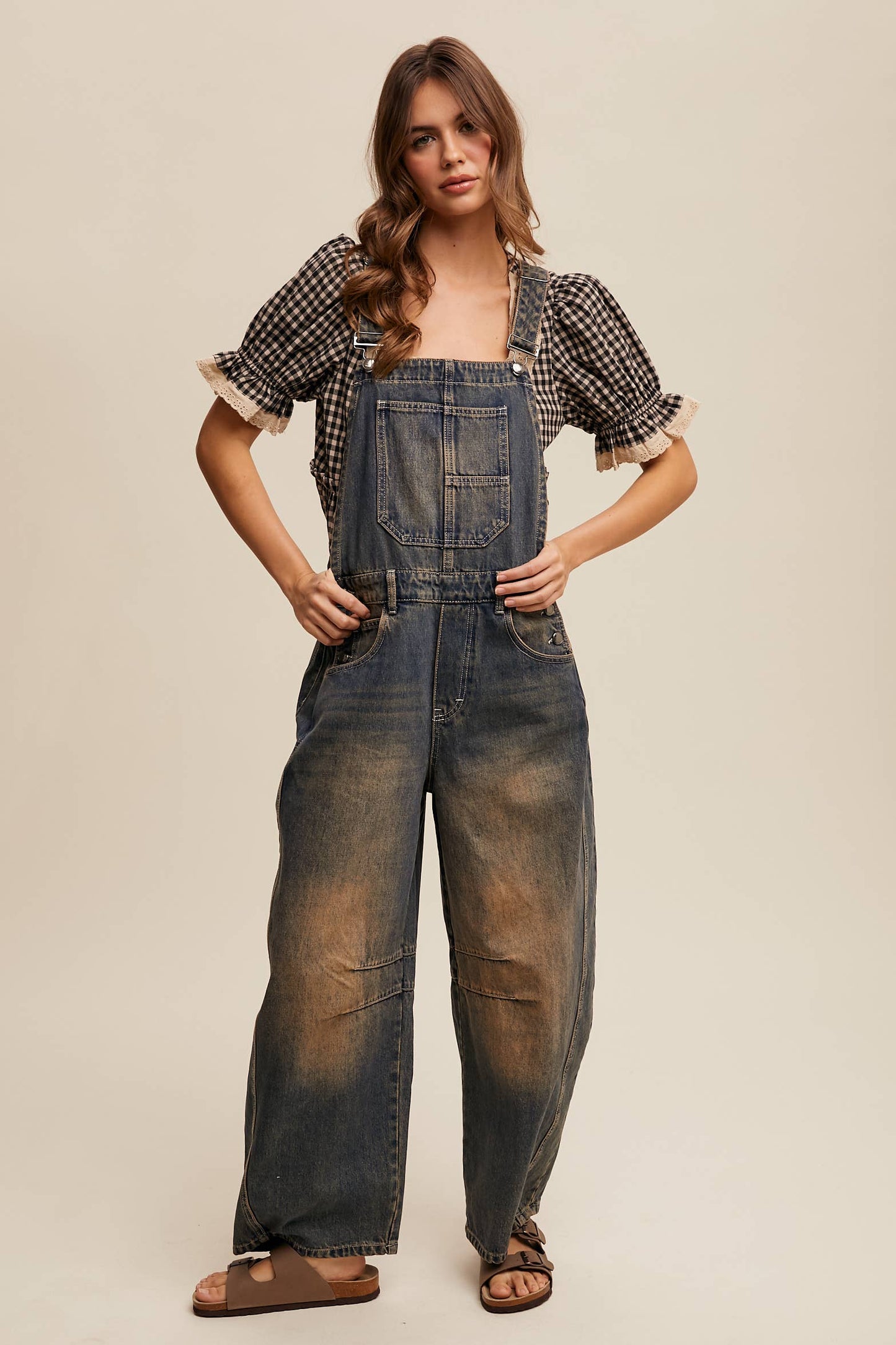 Barrel Jean Denim Overall