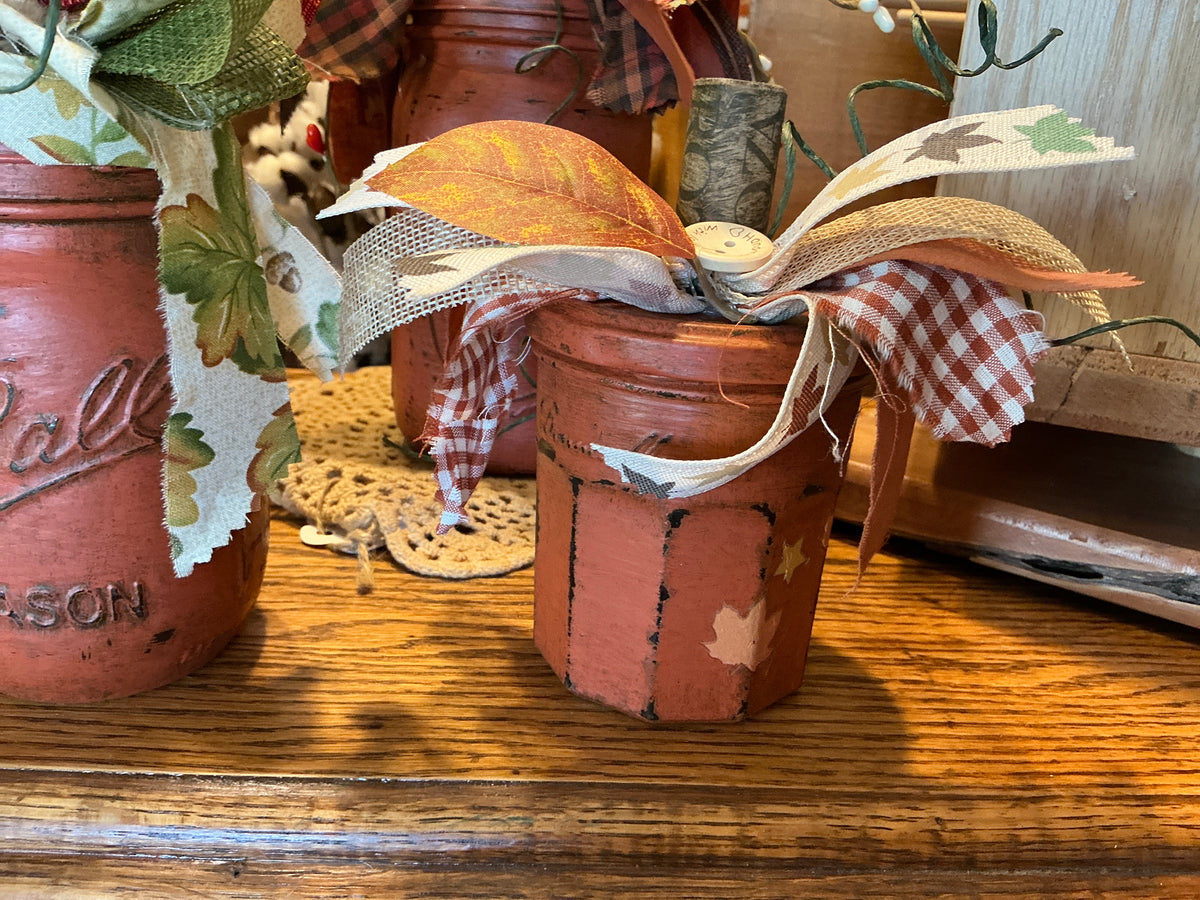 Pumpkin glass light jars
