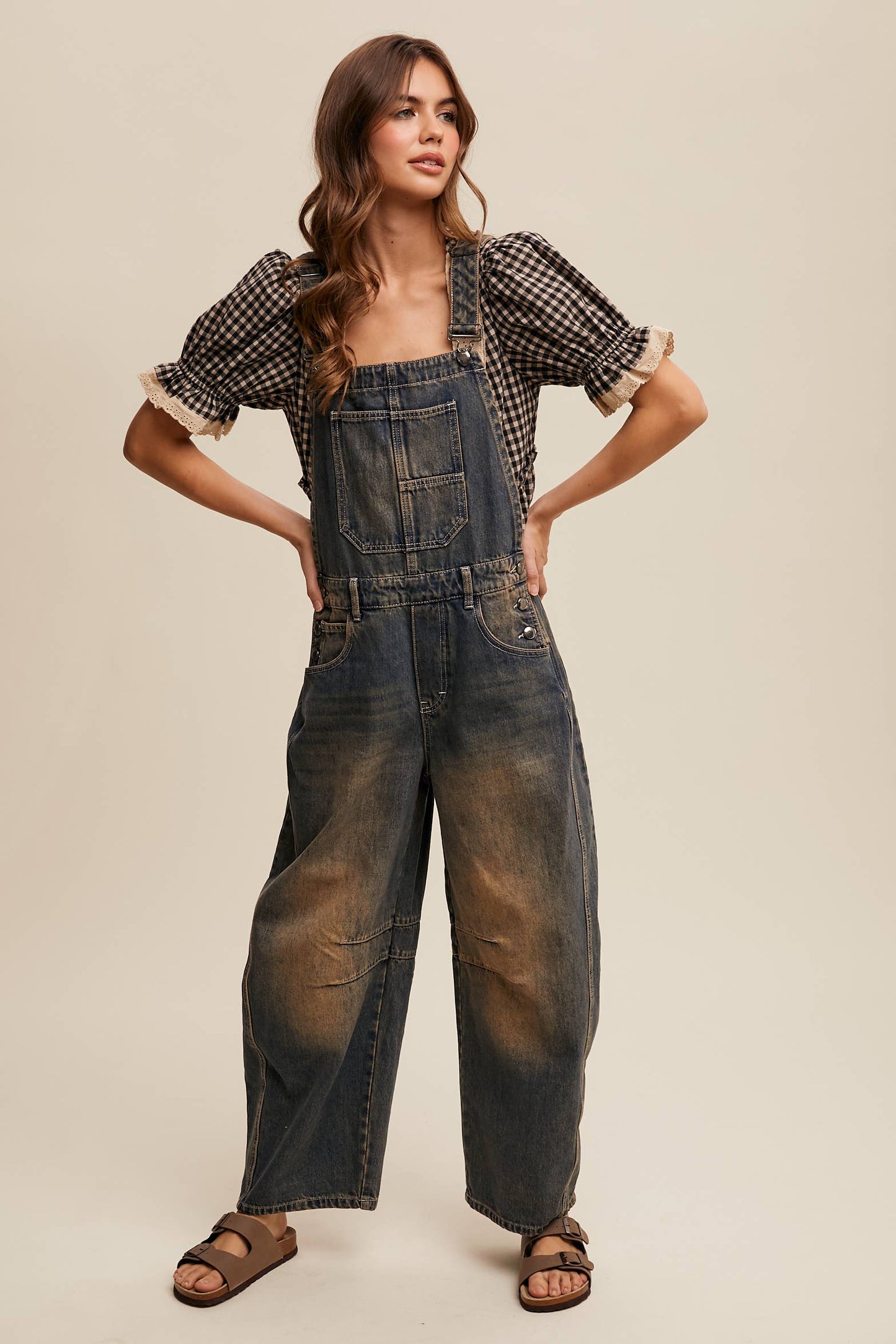 Barrel Jean Denim Overall