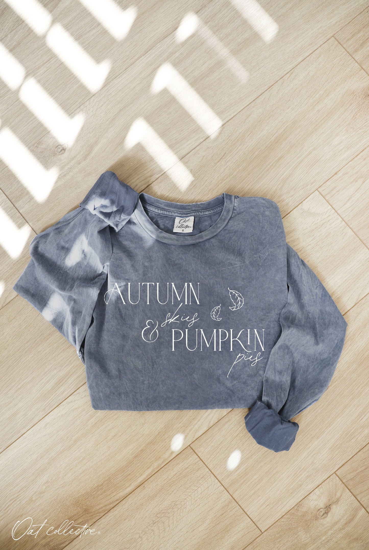 AUTUMN SKIES  Mineral Washed Long Sleeve Graphic