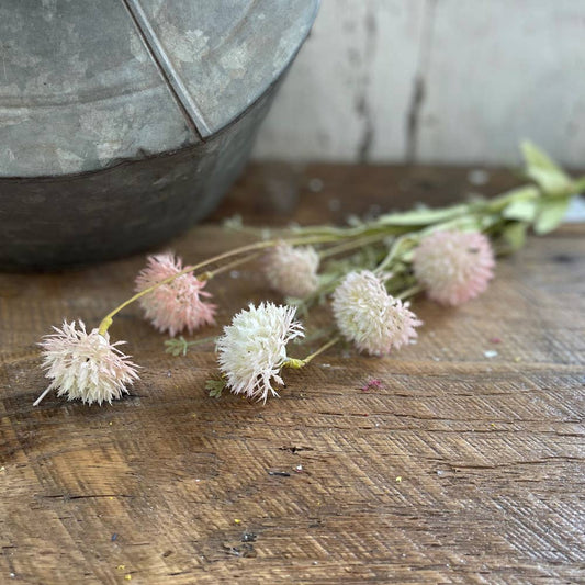 24in Coral Wildflower Spray
