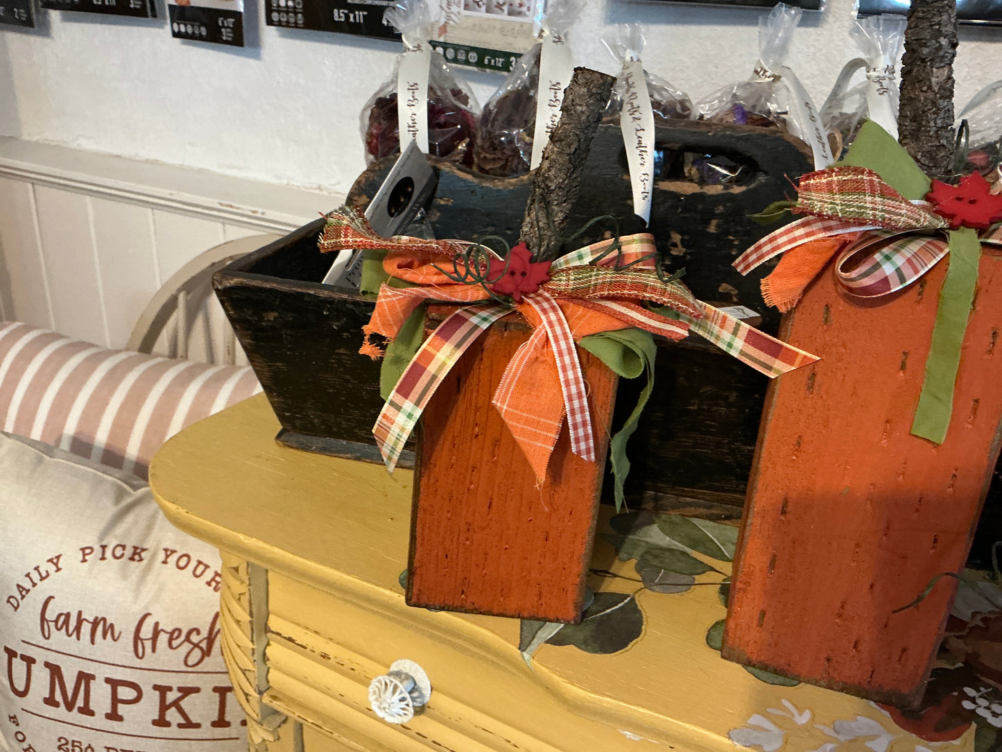 Pumpkin blocks medium 6”