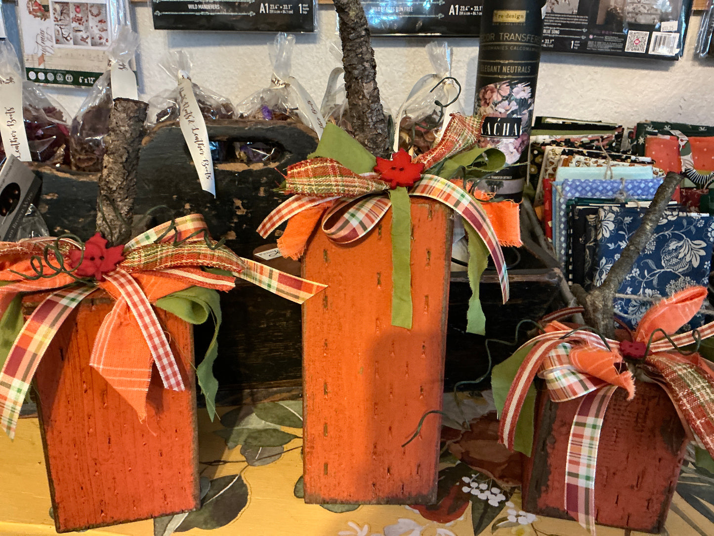 Pumpkin blocks large 8”